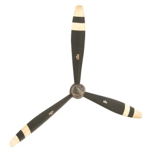 DecMode Airplane 3 Blade Propeller Wall Decor. Appears New