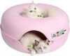 Cattasaurus Peekaboo Cat Cave Donut for Multiple & Large Cats