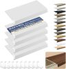 5 Pack Wire Shelf Covers,23x16x2in Wire Rack Covers for Pantry Durable PVC Shelf Liners-0.31 inch Thick, Moisture-Resistant Shelves Cover for Store Pantry Kitchen Removable Closet,#01 White