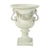 CHRISTOPHER KNIGHT HOME Isia 17.3 in. W x 24 in. H White Moss Lightweight Concrete Garden Urn Planter