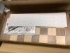 A&A 15 inch Foldable Wooden Magnetic Chess Set w/ 3 inch King Height Staunton Chess Pieces - Pine Box w/Walnut & Maple Inlay - 3