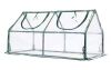 Aoodor 6 ft. W x 3 ft. D x 3 ft. H Portable Mini Greenhouse Kit with 2 Roll-up Zipper Doors, Transparent