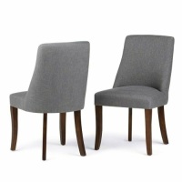 Simpli Home Walden Dining Chair in Slate Gray (Set of 2). Appear New