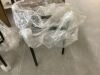 Lot of (2) ACHLA DESIGNS 15 in. Tall Black Powder Coat Metal Simple Minimalist Tabletop and Floor Eileen Plant Stand - 4