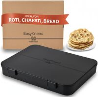 EasyKnead Roti Box &ndash; Rotibox for Preparing Roti - Roti Making Box for Chapati, Paratha, Puri &ndash; Non-Slip Kneading Board Rotibox