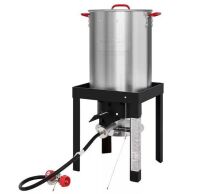 CreoleFeast 30 Qt. Turkey and 10 Qt. Fish Fryer Boiler Steamer Set