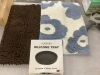 Lot of (2) Bathroom Rugs & Silicone Storage Tray