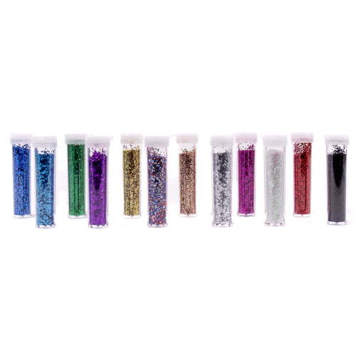 Hello Hobby Multicolor Glitter Shakers, 48 Count
