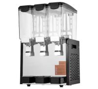 VEVOR Commercial Beverage Dispenser, 3-Tanks 10 L Each, 440W Stainless Steel, 45&deg;F-54&deg;F Cooling