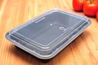 16 oz Rectangle PP Food Container Combo Kit, 5x7 in, 150 Sets