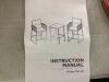 Outdoor Wicker Bar Stools and Table with Storage Shelf - Incomplete Hardware - 2