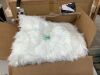 Big White Faux Sheepskin Fur Rug