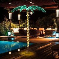 VINGLI 5FT Outdoor Lighted Palm Tree