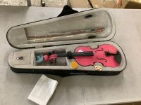 1/4 Pink Violin with Case