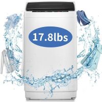 Full Automatic Washing Machine, 17.8 lbs Top Load Portable Washer with Drain Pump