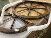 VINGLI 24" Decorative Wooden Wagon Wheel, Set of 2 - 4