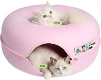 Cattasaurus Peekaboo Cat Cave Donut for Multiple & Large Cats