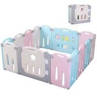POTBY Foldable Baby Playpen 14 Panel Activity Center