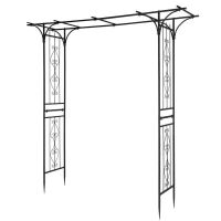 58.3" W x 85" H Iron Garden Arbor