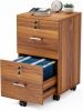 VINGLI 2-Drawer Rolling File Cabinet with Lock, 26.5" H