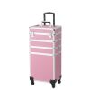 4 in 1 Makeup Train Case Rolling Cosmetic Trolley