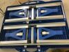VINGLI 4 Ft Camping Picnic Table Set with 4 Seats and Umbrella Hole - Missing 1 Handle Latch - 3