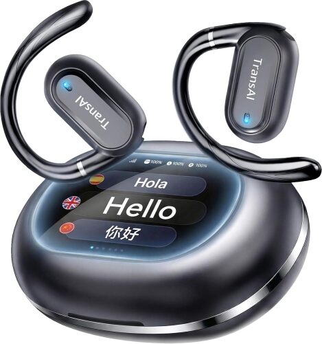 AI Translation Earbuds Real Time 157 Languages Translator Ear Buds Interpreter Earphones, Open-Ear Comfort Support Playing Music Phone Calls, Audifonos Traductores Ingl&eacute;s Espa&ntilde;ol for Travel Business