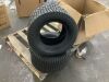 24x12.00-12 Tubeless Turf Lawn Mower Tires, 6PR - Damage to 1 Tire