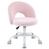 VINGLI Small Faux Fur Office Chair for Girls