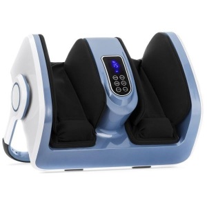 Air Compression Shiatsu Calf & Foot Therapeutic Massager w/ Heat, Rollers. Appears New