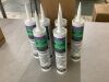 Case of (6) Custom Building Products Commercial #641 10.1 oz. Cool White Silicone Caulk - 2