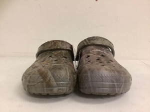 Camo Crocs, M 9 W 11, Appears New, Sold as is