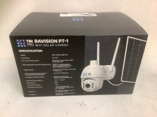 TBI Pro Ravision PT-1 Wifi Solar Camera, E-Comm Return