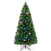 7ft Pre-Lit Fiber Optic Artificial Pine Christmas Tree