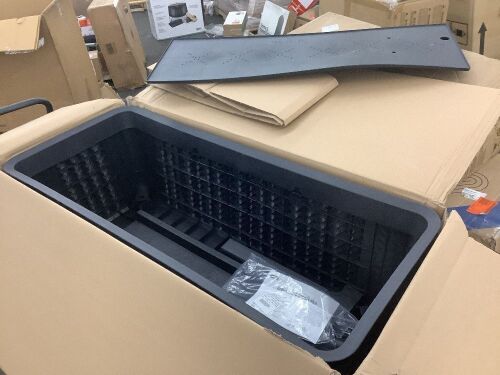 Keter Splendor 29.8 in. H x 44.9 in. W Anthracite Raised Garden Bed - Missing 2 Legs