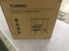 TURBRO Suburbs 18in. Freestanding Electric Quartz Fireplace Stove Furnace, Realistic Dancing Flame Effect and Thermostat, Black - 4
