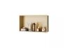 Simple Project 24 in. D x 12 in. W x 4 in. H, Single Layer Recessed Shower Niche, Matte Gold