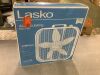 Lasko 20 in. 3 Speed Air Circulating Box Fan for Home in White with Save Smart Technology, 1820 CFM and Carry Handle - 2
