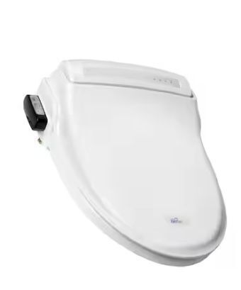 BIO BIDET BB-1000 Supreme Electric Bidet Seat for Elongated Toilets in White with Drylette Towels