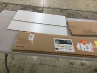 Lot of (2) Hampton Bay Courtland 11.25 in. W x 30 in. H Kitchen Cabinet End Panel in Polar White