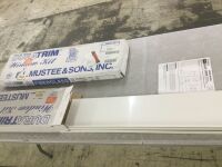 Lot of (2) MUSTEE Duratrim 8 in. x 8 in. x 36 in. 5-Piece Easy Up Adhesive Tub/Shower Window Panel in White