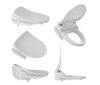 BIO BIDET HD-7000 Electric Bidet Seat for Round Toilets in White with Fusion Heating Technology