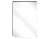24 in. W x 36 in. H Rectangular Aluminum Alloy Framed Rounded Black Wall Mirror