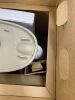 Glacier Bay Power Flush 12 inch Rough In Two-Piece 1.28 GPF Single Flush Round Toilet in White Seat Included - 6