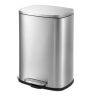 Qualiazero 13 Gal. Stainless Steel Kitchen Trashcan, Step-on, Rectangle