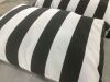 Lot of (2) ARDEN Black Cabana Stripe Rectangle Outdoor Throw Pillow - 3