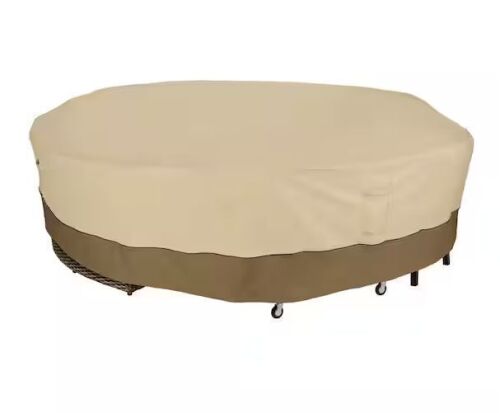 Classic Accessories Veranda 130 in. Dia x 30 in. H Round General Purpose Patio Furniture Cover