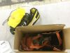Alloy Steel Climbing Spurs with Safety Rope and Harness, 350 lbs. Load Capacity