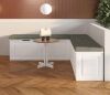 FUFU&GAGA Modern L-Shaped Corner Wooden Storage Bench