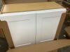 Hampton Bay Shaker 30 in. W x 12 in. D x 24 in. H Assembled Wall Bridge Kitchen Cabinet in Satin White - 2